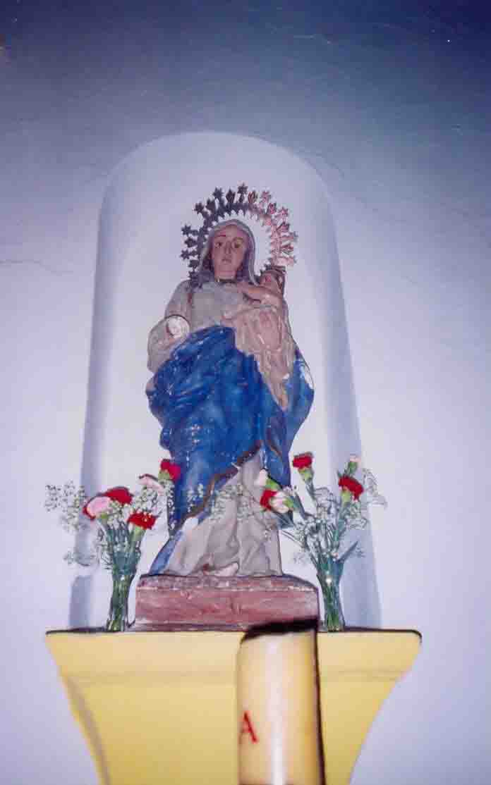 Imagen mutilada de la Santsima Virgen